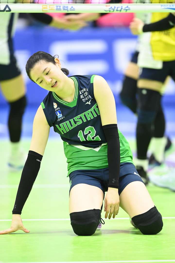 [서울=뉴시스]현대건설 이다현. 2023.02.25. (사진=한국배구연맹 제공) *재판매 및 DB 금지