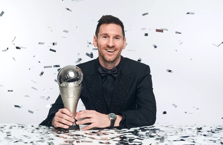 [서울=뉴시스]피파 올해의 남자선수상 받은 메시. 2023.03.01. (사진=FIFA 누리집 갈무리) *재판매 및 DB 금지