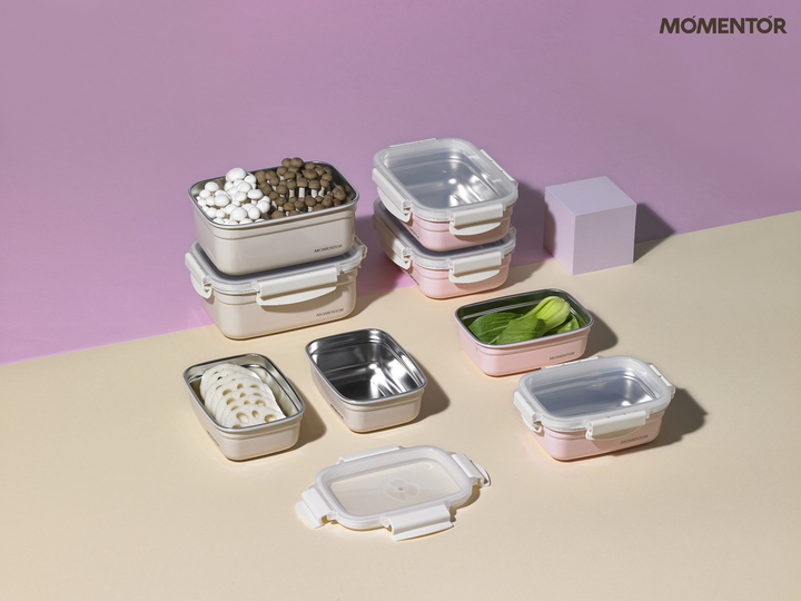 [서울=뉴시스] 코멕스 '모멘토 컬러 스텐 밀폐용기'. (사진=코멕스 제공) 2023.03.03. photo@newsis.com *재판매 및 DB 금지
