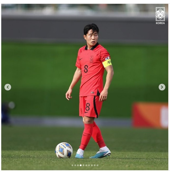 [서울=뉴시스]이승원. 2023.03.02. (사진=대한축구협회 축구 국가대표팀 인스타그램 갈무리) *재판매 및 DB 금지