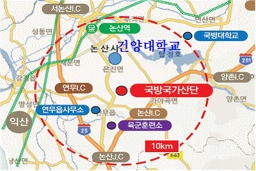 [홍성=뉴시스] 충남 방산혁신클러스터 조성 위치 *재판매 및 DB 금지