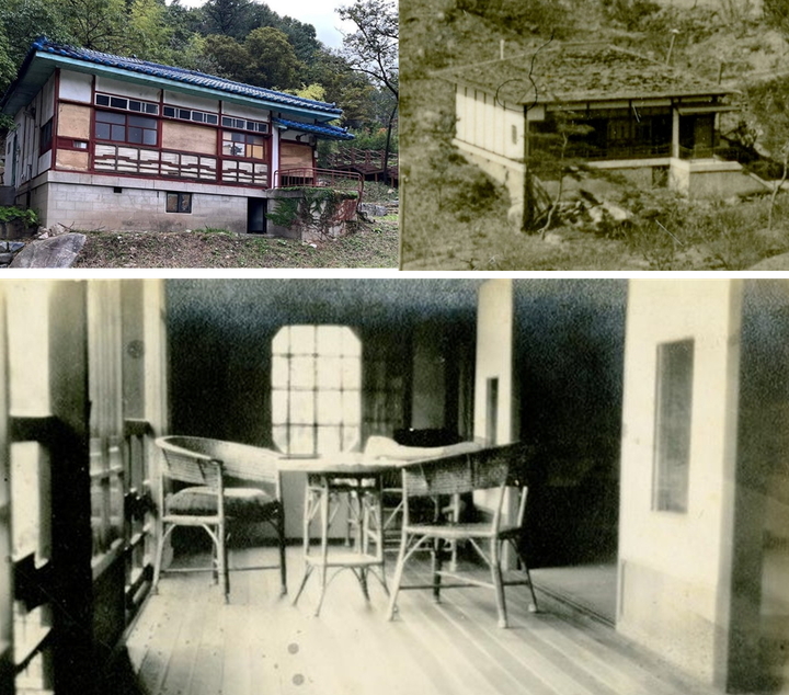 [대전=뉴시스] 대전시 등록문화재로 확정된 보문산 근대식 별장의 현재 모습과 옛모습.&nbsp;&nbsp; *재판매 및 DB 금지