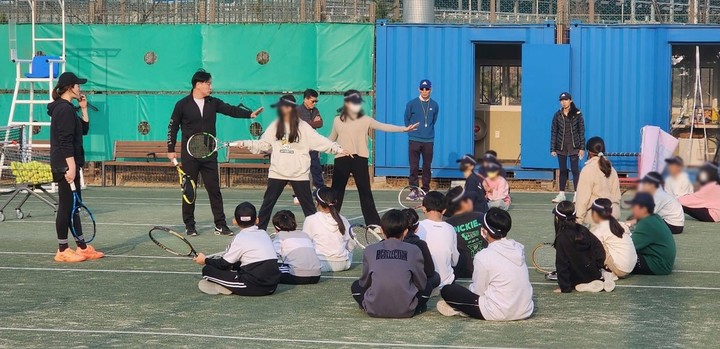 어린이 테니스 아카데미. (사진=남양주시 제공) *재판매 및 DB 금지