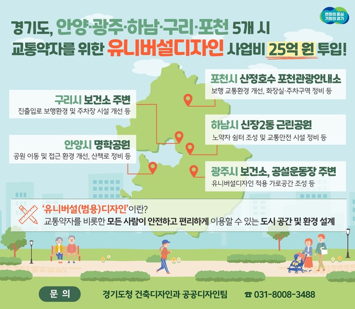 '교통약자를 위한 유니버셜 디자인' 적용(사진=경기도 제공) *재판매 및 DB 금지