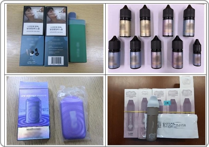[대전=뉴시스] 합성 니코틴으로 허위 신고하다 적발된 천연 니코틴 함유 액상형 전자담배. *재판매 및 DB 금지