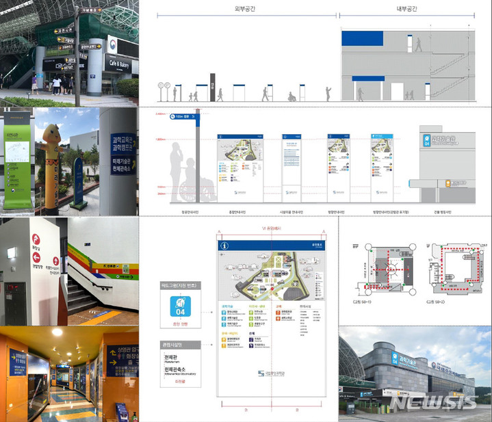 [서울=뉴시스] 국립중앙과학관-과학관 유니버설 디자인 가이드라인 개발 전(왼쪽), 후 모습. (사진=한국공예·디자인문화진흥원 제공) 2023.03.08. photo@newsis.com *재판매 및 DB 금지