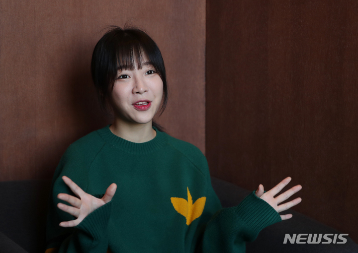 [서울=뉴시스] 고승민 기자 = 유튜버 '쯔양'이 서울 중구의 한 호텔에서 뉴시스와 인터뷰하고 있다. 2023.03.21. kkssmm99@newsis.com *재판매 및 DB 금지