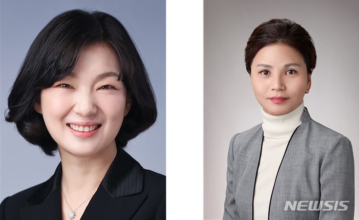 [서울=뉴시스]SK이노베이션은 8일 이사회 전문성과 다양성을 강화하기 위해 글로벌 기업 최고경영자(CEO) 출신 신임 사외이사 후보 2명을 추천했다고 밝혔다. 왼쪽부터 김주연 사외이사 후보, 이복희 사외이사 후보 (사진 = SK이노베이션 제공) 2023.3.8. photo@newsis.com
