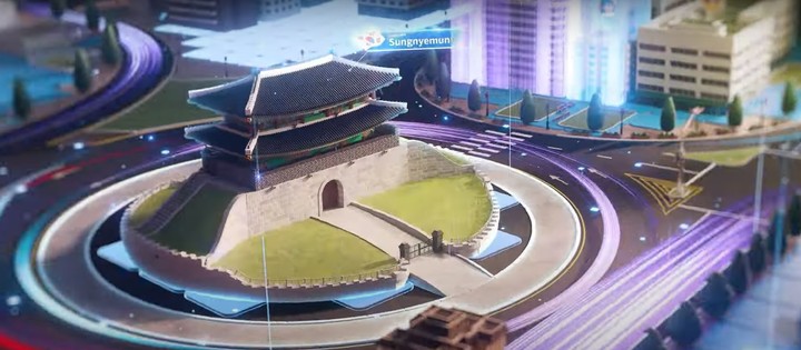 모두의마블2:메타월드 내 구현된 숭례문(사진=신규 프로모션 영상 캡쳐) *재판매 및 DB 금지