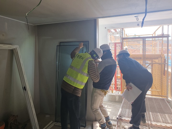 통영시, 공동주택 건설현장 품질검수 실시 - 뉴시스