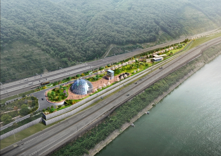 단양역~심곡터널 구간 관광시설 개발 조감도. (사진=단양군 제공) *재판매 및 DB 금지