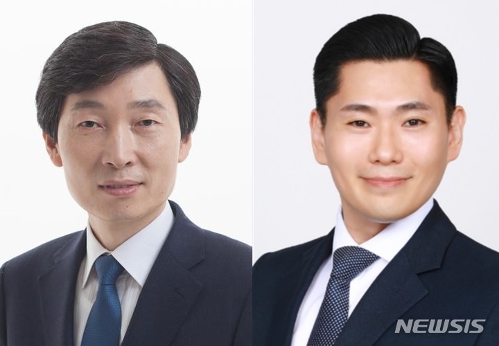 더불어민주당 김민철(의정부을) 국회의원, 김지호 의정부시의원(오른쪽).