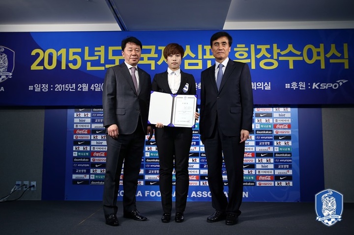 [서울=뉴시스]오현정 심판. 2023.03.13. (사진=대한축구협회 제공) *재판매 및 DB 금지