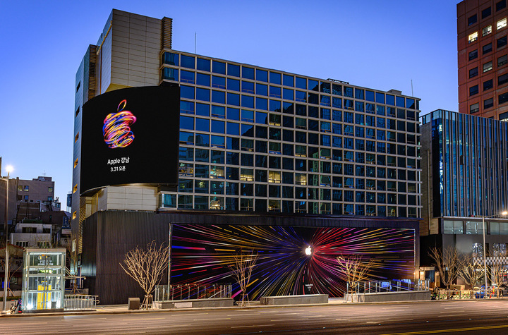 [서울=뉴시스] 애플이 국내 애플스토어 5호점인 '애플 강남'을 오는 31일 서울 강남 신논현역 인근에서 연다고 14일 밝혔다. (사진=애플 제공) *재판매 및 DB 금지