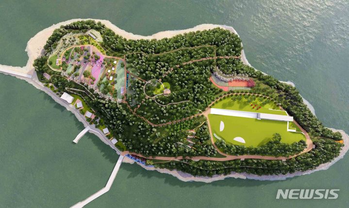 [여수=뉴시스] 전남 여수 장도 예술숲 조감도. (이미지=전남도 제공) 2023.03.14. photo@newsis.com