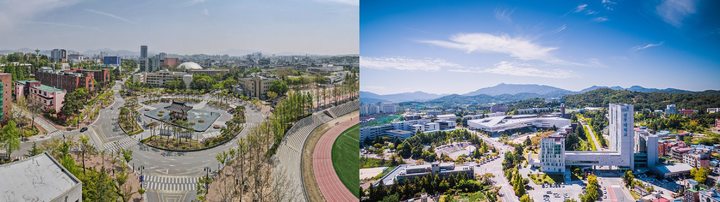 [전주=뉴시스] 김민수 기자= 왼쪽부터 전북대학교, 전주대학교 전경. *재판매 및 DB 금지