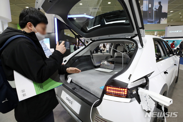 [서울=뉴시스] 조성우 기자 = 현대차 아이오닉5 모습. 2023.03.15. xconfind@newsis.com