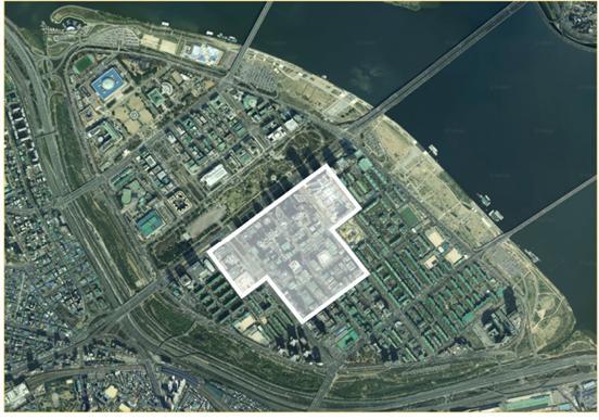 [서울=뉴시스]여의도 금융 특정개발진흥지구 현황.