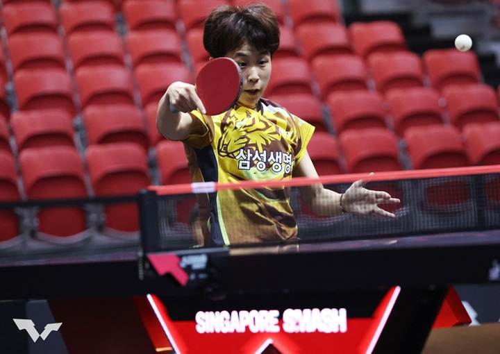 [서울=뉴시스]주천희가 세계 최강자를 상대로 끈질기게 싸웠다. 2023.03.18 (사진=국제배구연맹 제공) *재판매 및 DB 금지