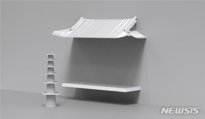 [서울=뉴시스] '류종대_기와집' Bio-material 3Dprinting & Handcraft. (사진=한국공예·디자인문화진흥원 제공) 2023.03.20. photo@newsis.com *재판매 및 DB 금지