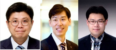 [서울=뉴시스] 한국과학기술연구원 한상수 센터장 공동연구팀이 기존 하버-보슈법 대비 26%의 에너지 절감 효과가 있는 전기화학적 암모니아 합성 촉매를 개발했다. 사진은 한상수 센터장과 공동교신저자 심욱 교수, 유태경 교수. (사진=과기정통부) *재판매 및 DB 금지