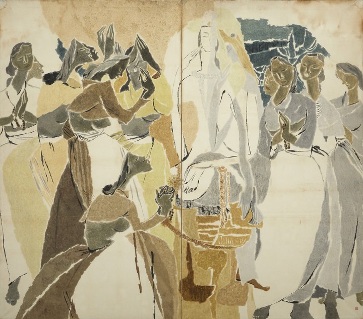박래현, 기도, 1959, 종이에 채색, 211.5x243cm *재판매 및 DB 금지