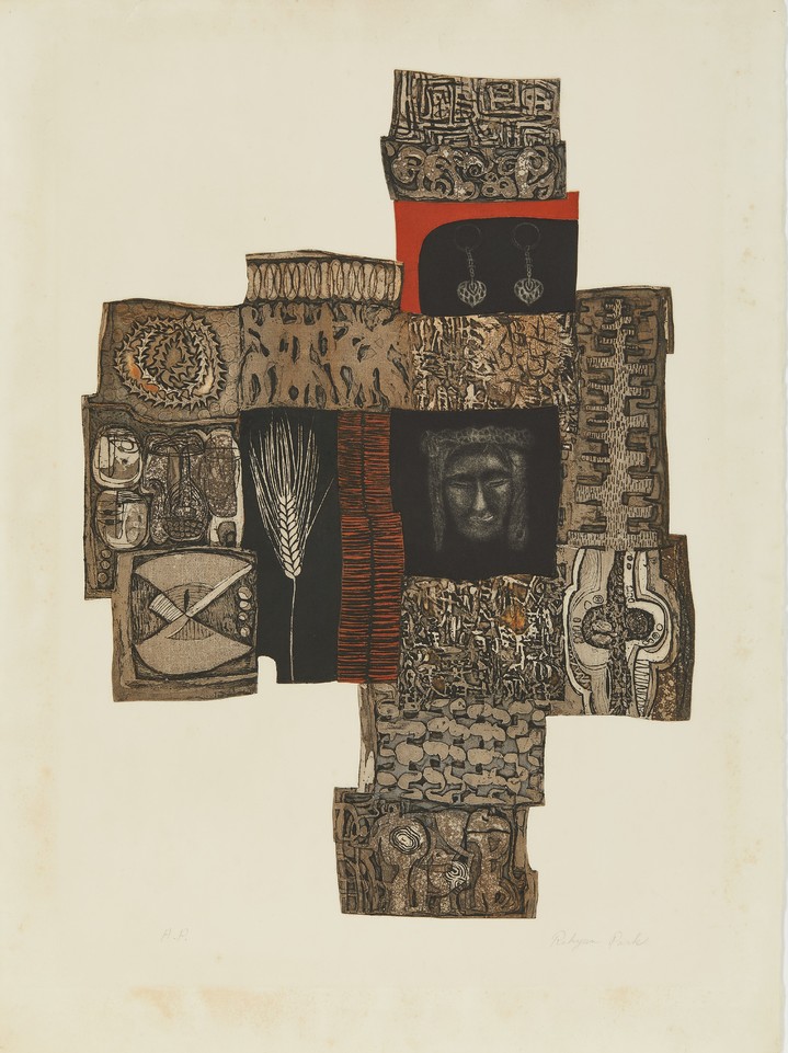 박래현, 기억, 1973, 에칭,에쿼틴트, 60.8x44cm *재판매 및 DB 금지