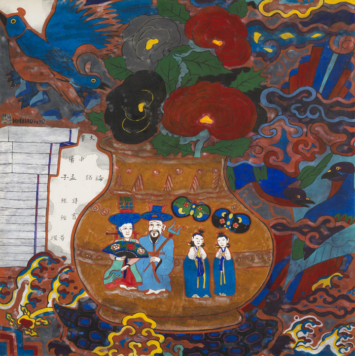 박생광, 토기, 1980년대, 한지에 채색, 91x93cm *재판매 및 DB 금지