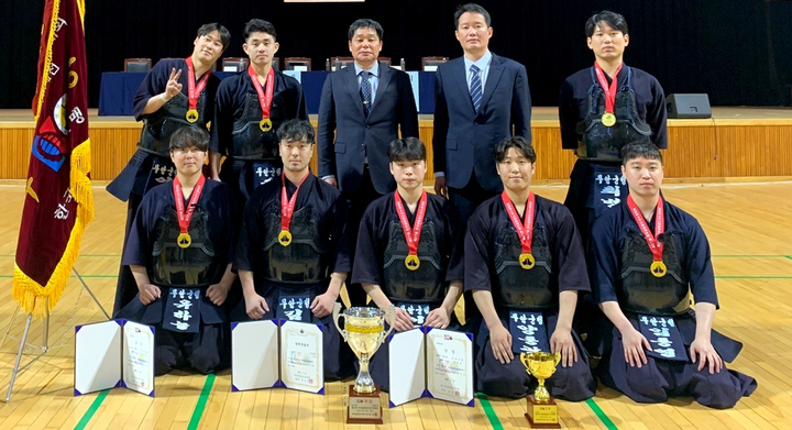 [무안=뉴시스] 무안군청 검도팀. (사진=전남도체육회 제공). photo@newsis.com *재판매 및 DB 금지