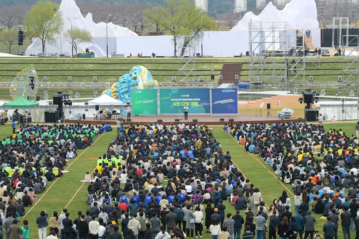 2023순천만국제정원박람회 성공개최 다짐하는 순천시민 *재판매 및 DB 금지
