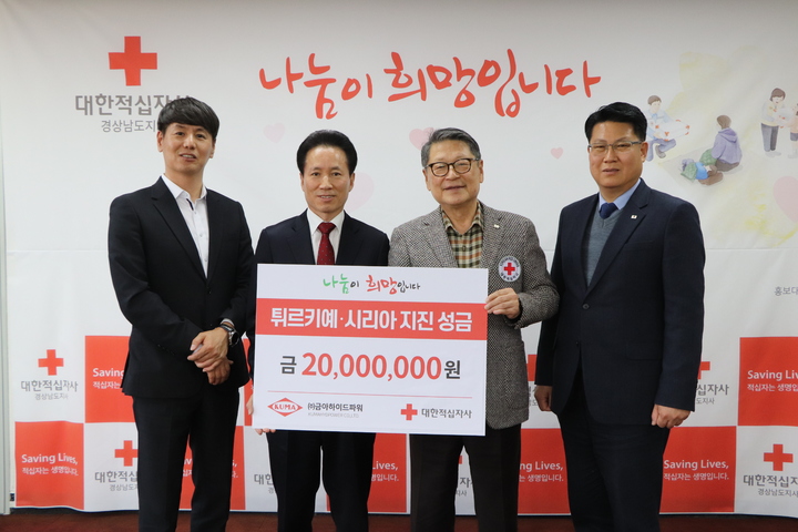 금아하이드파워, 튀르키예·시리아 지진 구호 성금 2000만 원 기탁 *재판매 및 DB 금지