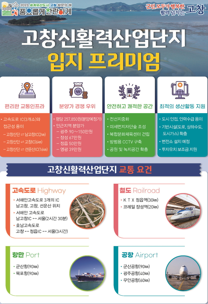 고창신활력산업단지 명칭변경 완료, 군 기업유치 '가속'