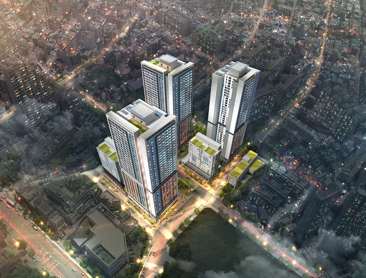 [부산=뉴시스] 시청앞 행복주택 조감도 *재판매 및 DB 금지