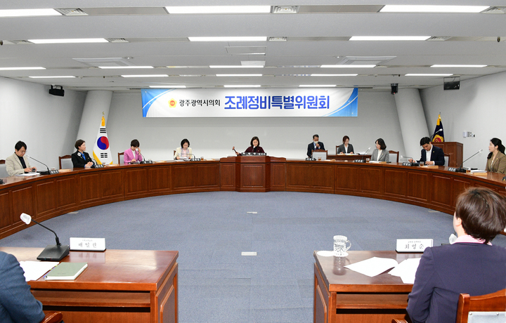 광주시의회 조례정비특별위원회. (사진=광주시의회 제공) *재판매 및 DB 금지
