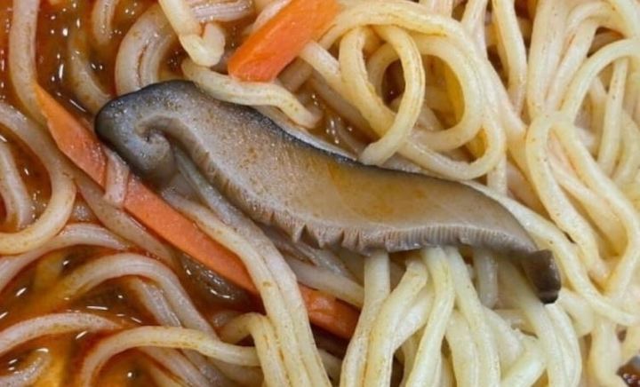 표고버섯채와 벌레를 착각한 고객이 후기에 첨부한 이미지. (캡처=네이버 카페) *재판매 및 DB 금지