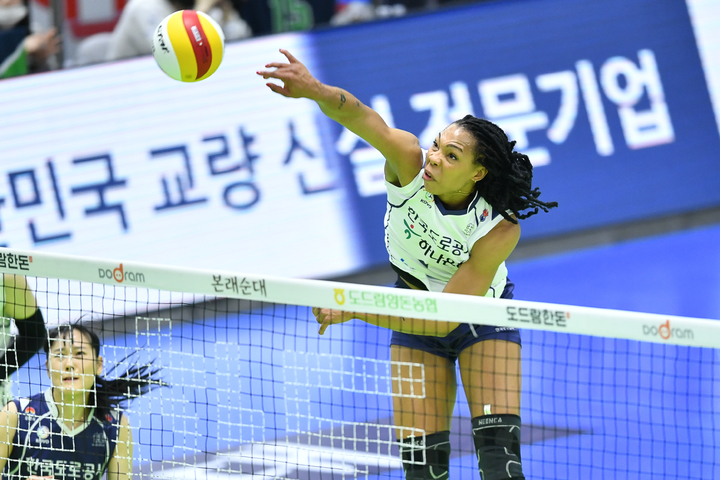[서울=뉴시스] 한국도로공사 외국인 선수 캣벨(사진=한국배구연맹 제공) *재판매 및 DB 금지