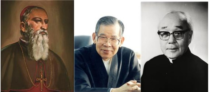[서울=뉴시스] 브뤼기에르 주교(왼쪽부터), 김수환 추기경, 방유룡 신부 (사진=천주교 서울대교구 제공) 2023.03.24. photo@newsis.com *재판매 및 DB 금지