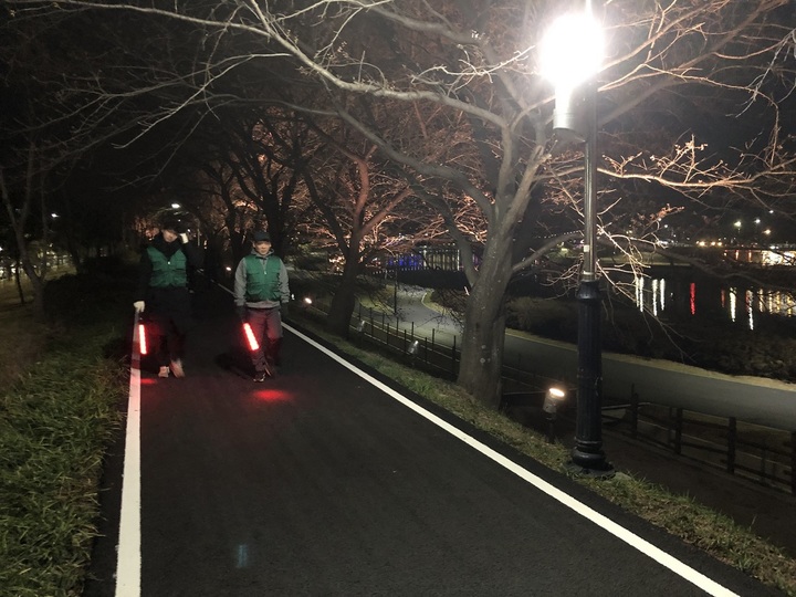 순천시 동천변에서 잡상인 야간 단속 *재판매 및 DB 금지