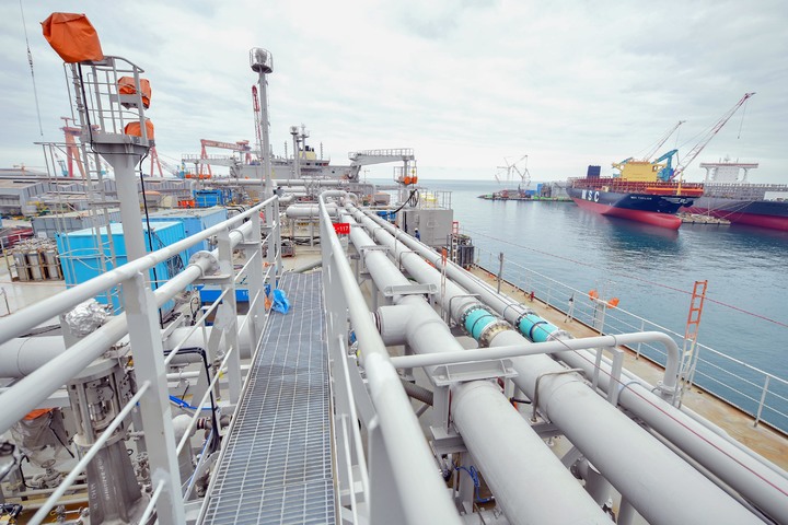 [울산=뉴시스] 현대중공업이 건조 중인 17만4000㎥급 LNG운반선. (사진=현대중공업 제공) 2023.03.26. photo@newsis.com *재판매 및 DB 금지