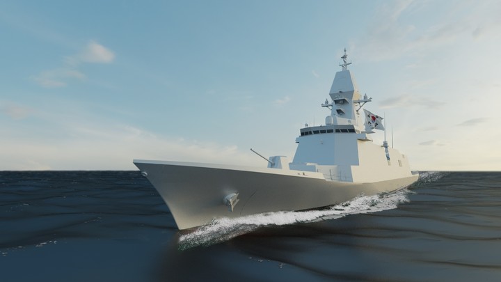 [서울=뉴시스] 26일 군에 따르면 최신예 호위함 '울산급 배치(Batch)-Ⅲ'의 진수식이 다음 달 둘째 주 울산 현대중공업에서 진행된다. (사진=방사청) 2023.03.26. photo@newsis.com&nbsp; *재판매 및 DB 금지