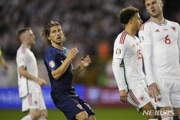 [스플리트(크로아티아)=AP/뉴시스]크로아티아의 루카 모드리치