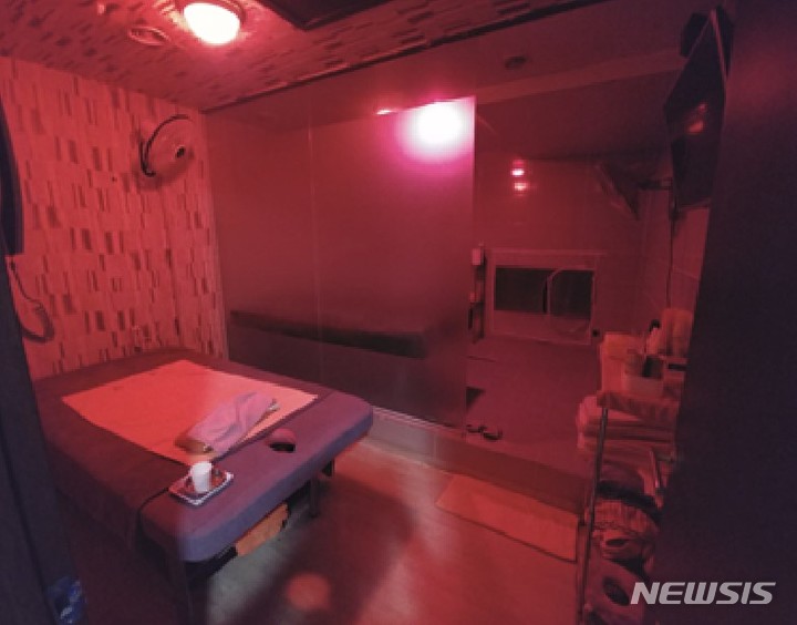 성매매업소 현장. (사진=의정부경찰서 제공)