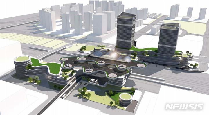 [서울=뉴시스] 평택지제역 조감도. (이미지=국토교통부 제공)