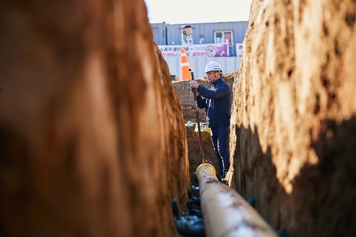 도시가스 배관 공사 모습. (사진=경기도 제공) *재판매 및 DB 금지