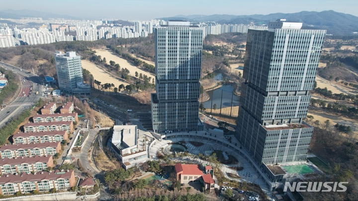 [용인=뉴시스] 용인시 기흥구 도심에 들어선 기흥 CIT밸리 전경