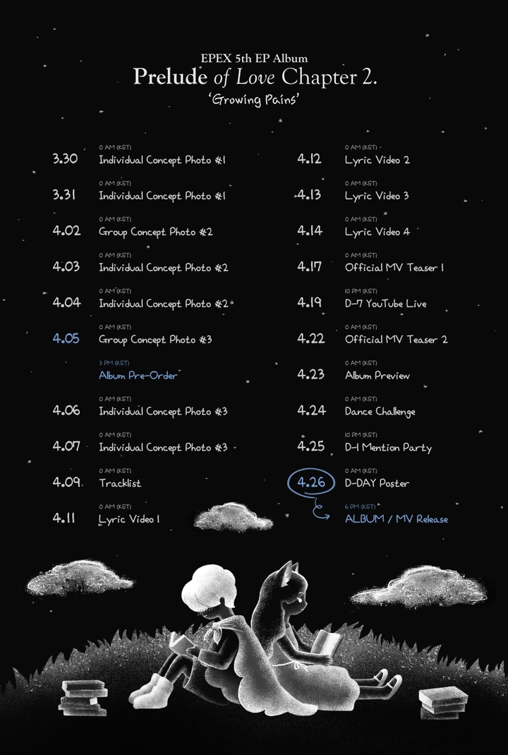 [서울=뉴시스] 이펙스 타임테이블&nbsp; 2023.03.28(사진=C9엔터테인먼트) *재판매 및 DB 금지