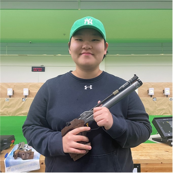'2023 항저우 아시안게임 사격 국가대표 선발전'에서 1위를 차지하며 국가대표에 선발된 임실군청 실업사격팀 이시윤 선수. *재판매 및 DB 금지