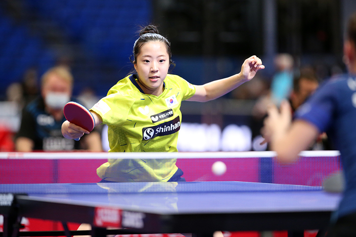 [서울=뉴시스]신유빈. 2023.03.28. (사진=대한탁구협회 제공)&nbsp; *재판매 및 DB 금지