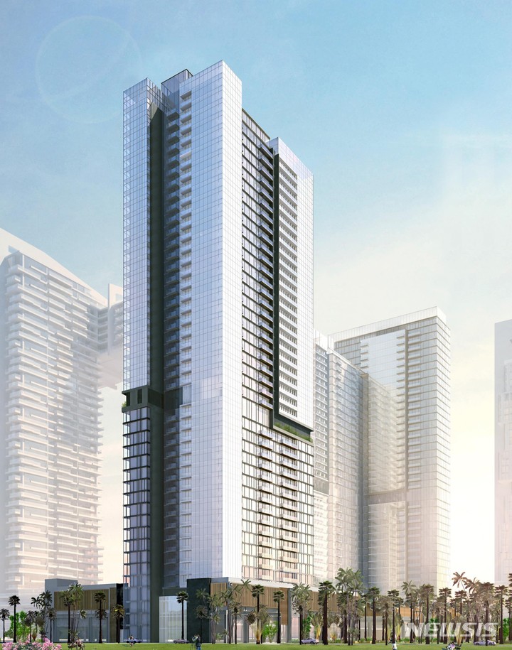 [서울=뉴시스] 파크뷰 레지던스 투시도. (이미지=쌍용건설 제공)