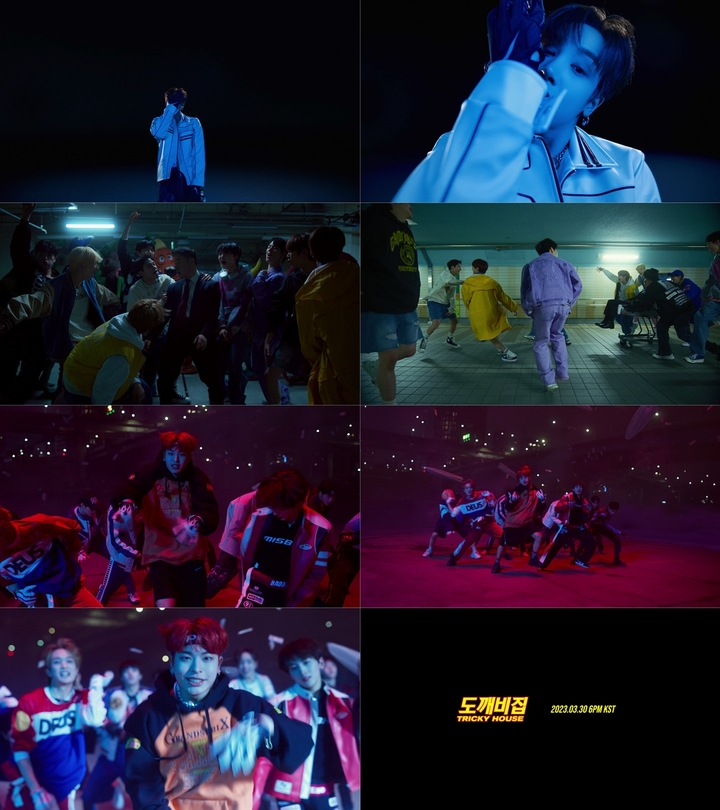 [서울=뉴시스] 싸이커스(xikers) '도깨비집' MV 티저 2023.03.29 (사진= KQ엔터테인먼트 제공) photo@newsis.com *재판매 및 DB 금지